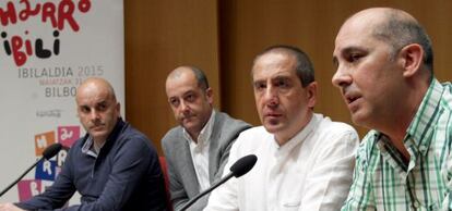 Organizadores de Ibilaldia 2015 presentan el programa este jueves en Bilbao.