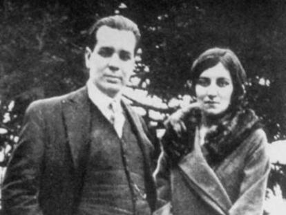 Los hermanos Borges Acevedo, el escritor Jorge Luis y la pintora Leonor Fanny, en una imagen de los años cuarenta.