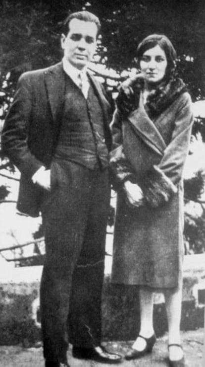 Los hermanos Borges Acevedo, el escritor Jorge Luis y la pintora Leonor Fanny, en una imagen de los años cuarenta.