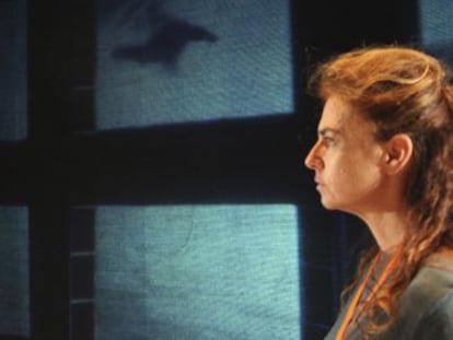 Los actores de 'El principio de Arquímedes' en un ensayo de la función.