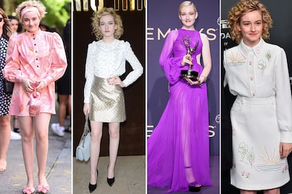 Garner es fiel a su estilo personal: con ‘total look’ de Kate Spade en su desfile de la pasada semana de la moda de Nueva York; en el ‘show’ de Miu Miu en París en 2016; su vestido morado de los Emmy, del diseñador vietnamita Cong Tri, y en la presentación del calendario Pirelli 2019, en el que participó.