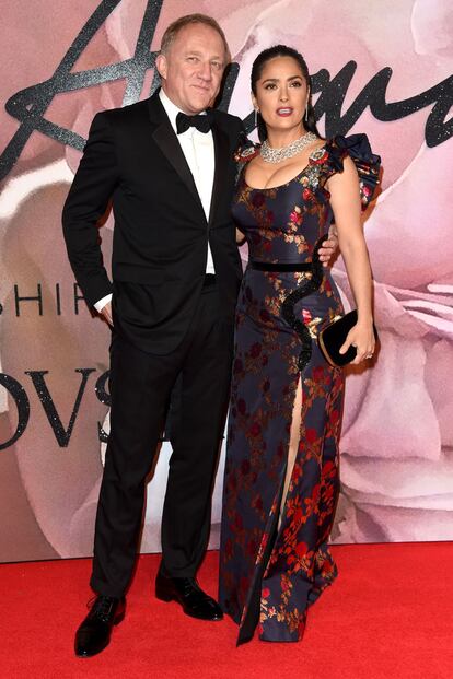 Salma Hayek y su marido Francois-Henri Pinault.