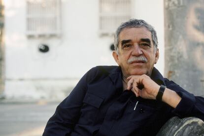 Gabriel García Márquez en 1991, en Cartagena, Colombia.