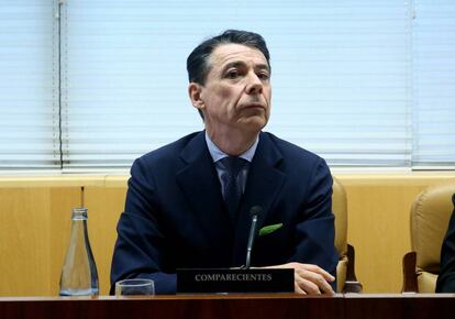 Ignacio González en la Comisión de Investigación sobre corrupción política en la Comunidad de Madrid.