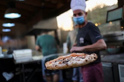 Una pizzería en Palafrugell, Girona.