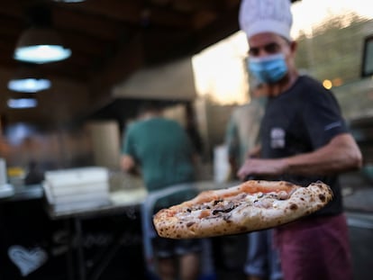 Una pizzería en Palafrugell, Girona.