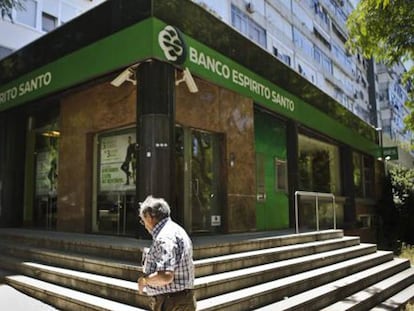 Una sucursal del Banco Espirito Santo en Lisboa (archivo).