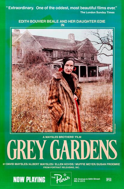 Cartel promocional del documental Grey Gardens (1975)