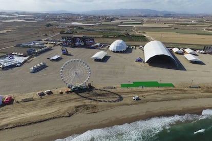 Imagen del recinto del Dreambeach.