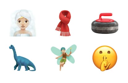 Algunos de los nuevos emoji
