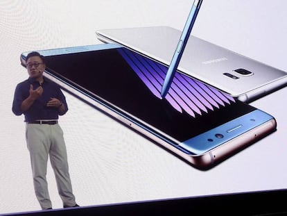 Presentació del Samsung Galaxy Note 7 a Seül.