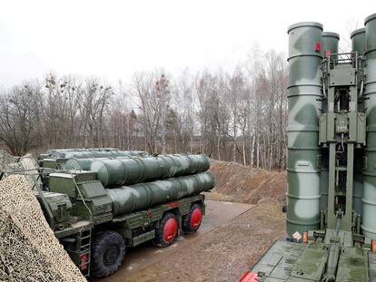 Misiles tierra-aire en Gvardeysk, cerca de Kaliningrado, Russia, en 2019.
