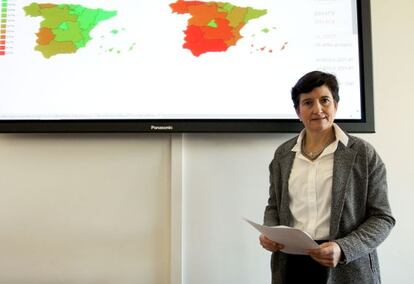 Sara de la Rica, durante la presentación del Informe Laboral Euskadi.