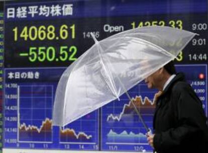 El Nikkei gana un 0,85 por ciento hasta los 14.514,95 puntos. EFE/Archivo