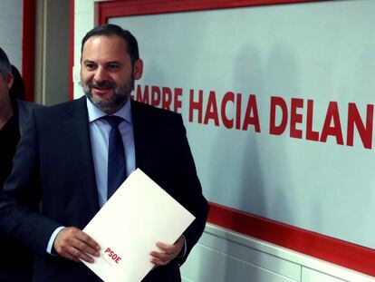 José Luis Ábalos, secretario de Organización del PSOE, este lunes.