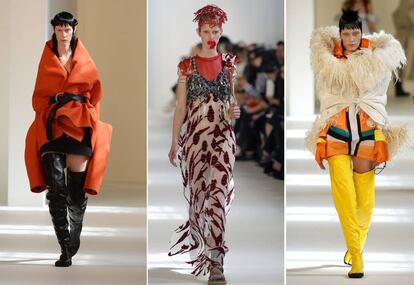 Algunas de las propuestas de alta costura creadas por John Galliano para Martin Margiela.