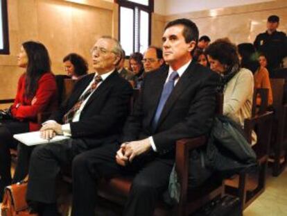 Jaume Matas, exministro de Medio Ambiente y expresidente balear, en el juicio por el caso Palma Arena en el Tribunal Superior de Justicia, el pasado 9 de enero.