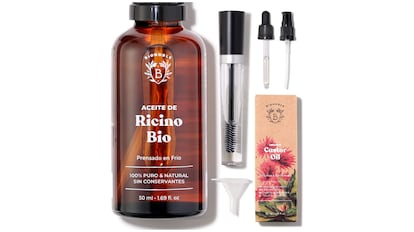 Aceite de ricino orgánico con accesorios