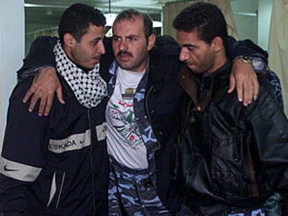 Uno de los heridos en el ataque de cazas de combates israelíes en Gaza.