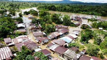 Inundaciones en Pie de Pat (Choc), el 10 de noviembre de 2024.