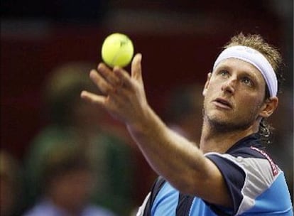 David Nalbandian en la semifinal ante Novak Djokovic