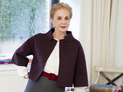 Carolina Herrera en su estudio.