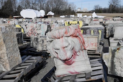 Statues vandalized during the 2020 protests over the death of George Floyd at the hands of a Minneapolis police officer.