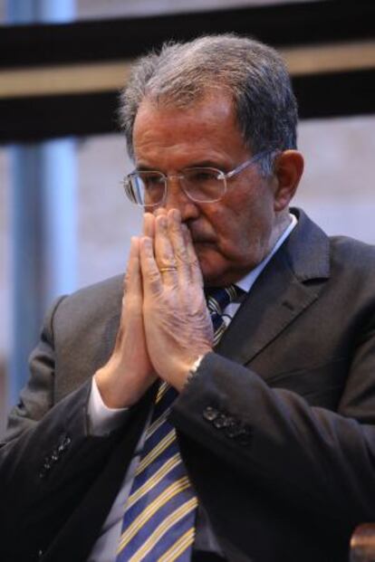 Romano Prodi durante una ceremonia en la Universidad de Bolonia en marzo de 2012