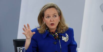 La ministra de Asuntos Económicos, Nadia Calviño.