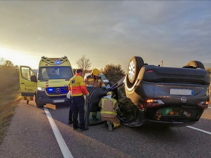 Accidente en  Camarasa (Lleida)