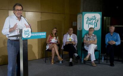 Artur Mas en un acte de campanya a Sant Andreu.