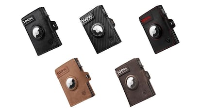 Wallets with compartment for AirTag