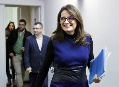 La vicepresidenta y portavoz del Consell, Mónica Oltra.