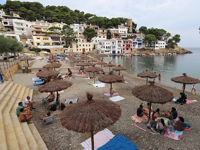 La cala Sa Tuna, a Begur, aquest estiu.