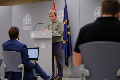 Fernando Simón, director del Centro de Coordinación de Alertas y Emergencias Sanitarias, en rueda de prensa.