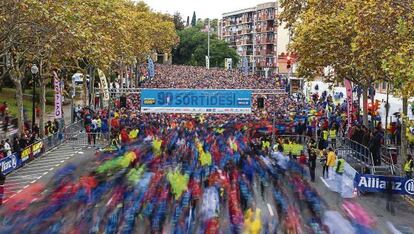 Imatge de la sortida de la cursa Jean Bouin l'any passat.