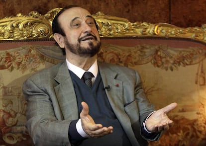 Rifaat el Assad, durante una entrevista en París en 2011.