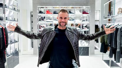 Philipp Plein during the 2018 holiday season, inaugurating a Madrid boutique.