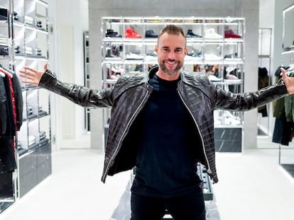 Philipp Plein during the 2018 holiday season, inaugurating a Madrid boutique.