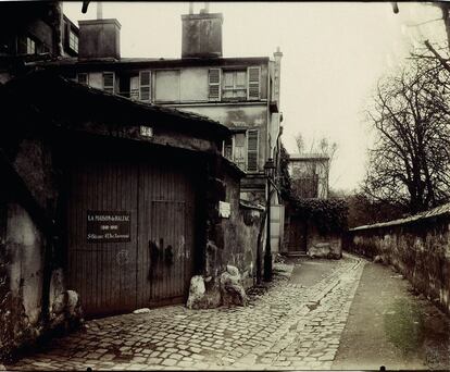 Casa de Balzac, retratada por Eugène Atget en 1913.