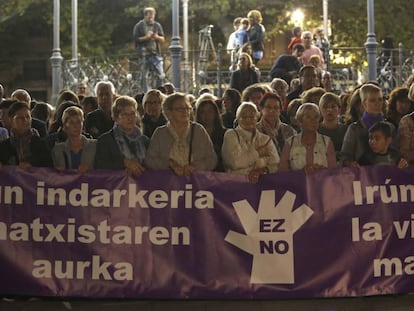 Concentraci&oacute;n en Ir&uacute;n contra la violencia machista el 2 de noviembre de 2017.