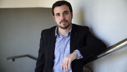 Alberto Garzón, líder de Izquierda Unida, el pasado 12 de febrero.