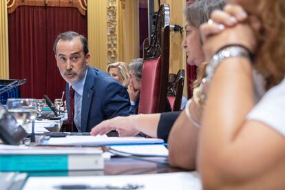 Gabriel Le Senne, en el Parlamento balear en Palma de Mallorca, del que es presidente, en una imagen de archivo.