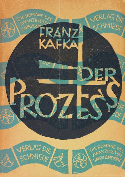 Portada de la primera edición de 'El proceso', de Franz Kafka.