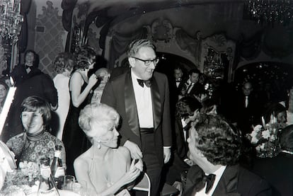 Henry Kissinger at a screening of ‘The Godfather’ at the St. Regis Hotel in New York; March 14, 1972.