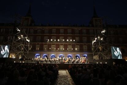 Concierto de la Orcam en apoyo de la candidatura olímpica de Madrid 2020 en julio de 2013.