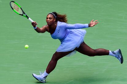 Otro de los estilismos de 'bailarina deportista' que lució durante el Us Open de 2018.