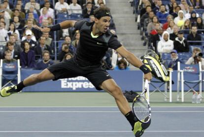 Nadal, en un momento del encuentro frente a Verdasco.