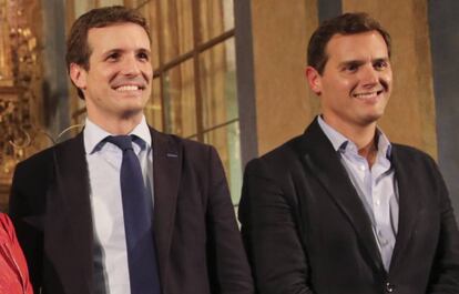 Mariano Casado y Albert Rivera