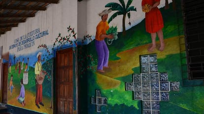 La fachada de la casa de cultura 'El Mozote'.